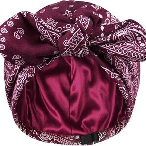 Satin Lined Beanies for Women Chemo Headwear Silky Lined Cotton Sleeping Cap